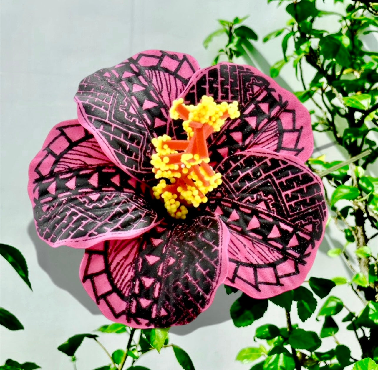 Kaimane-Pre-Order-3.5 INCH Tattoo Hibiscus Flower Hair Stick Assorted Colors