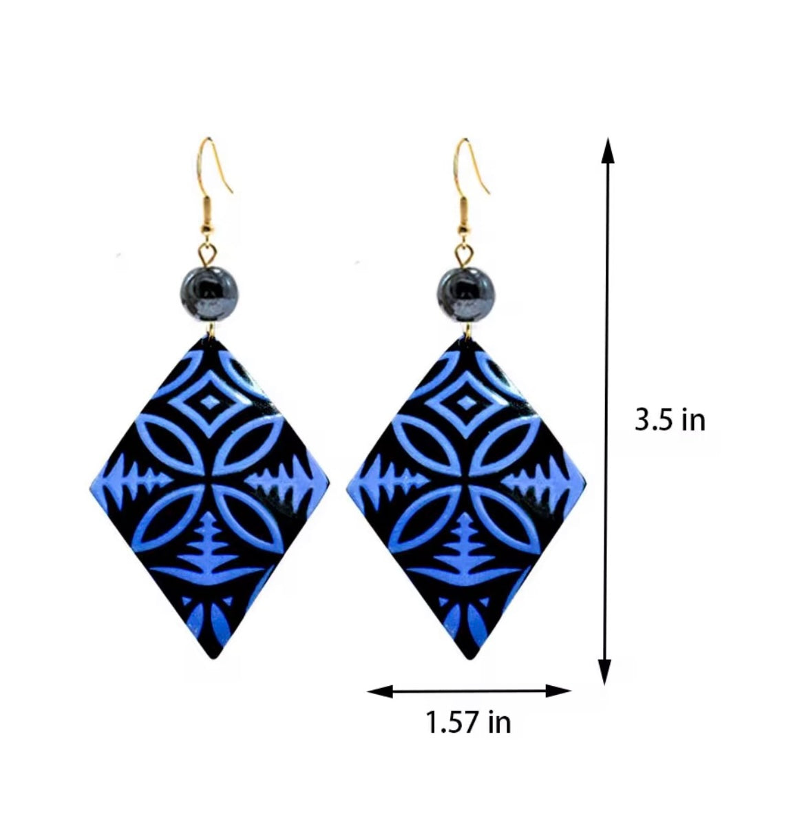 Ti Ana - Ready to Ship-Vintage Hawaiian Floral Acrylic Earrings