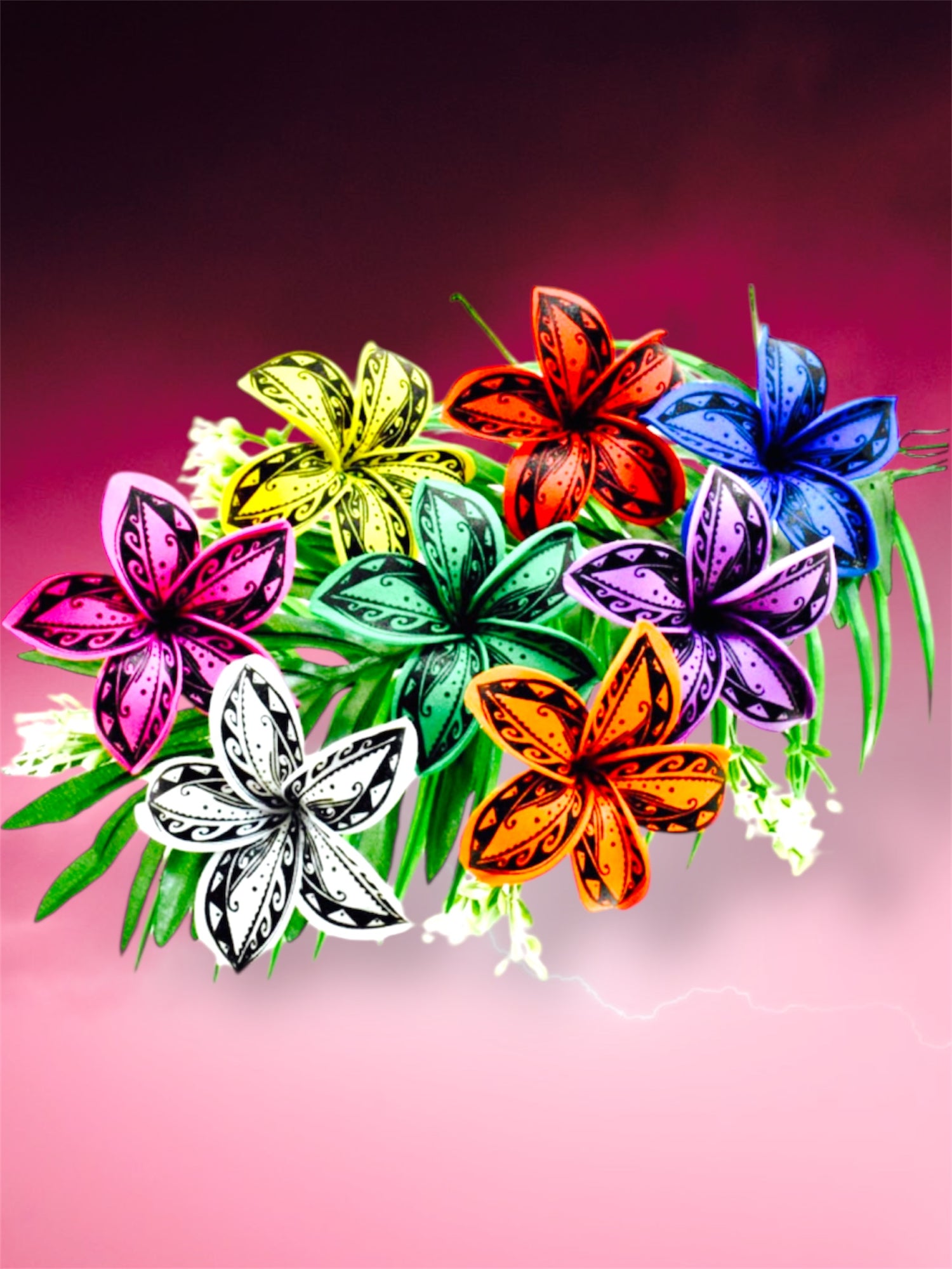 Hair Sicks-Sei's-Flower Collection