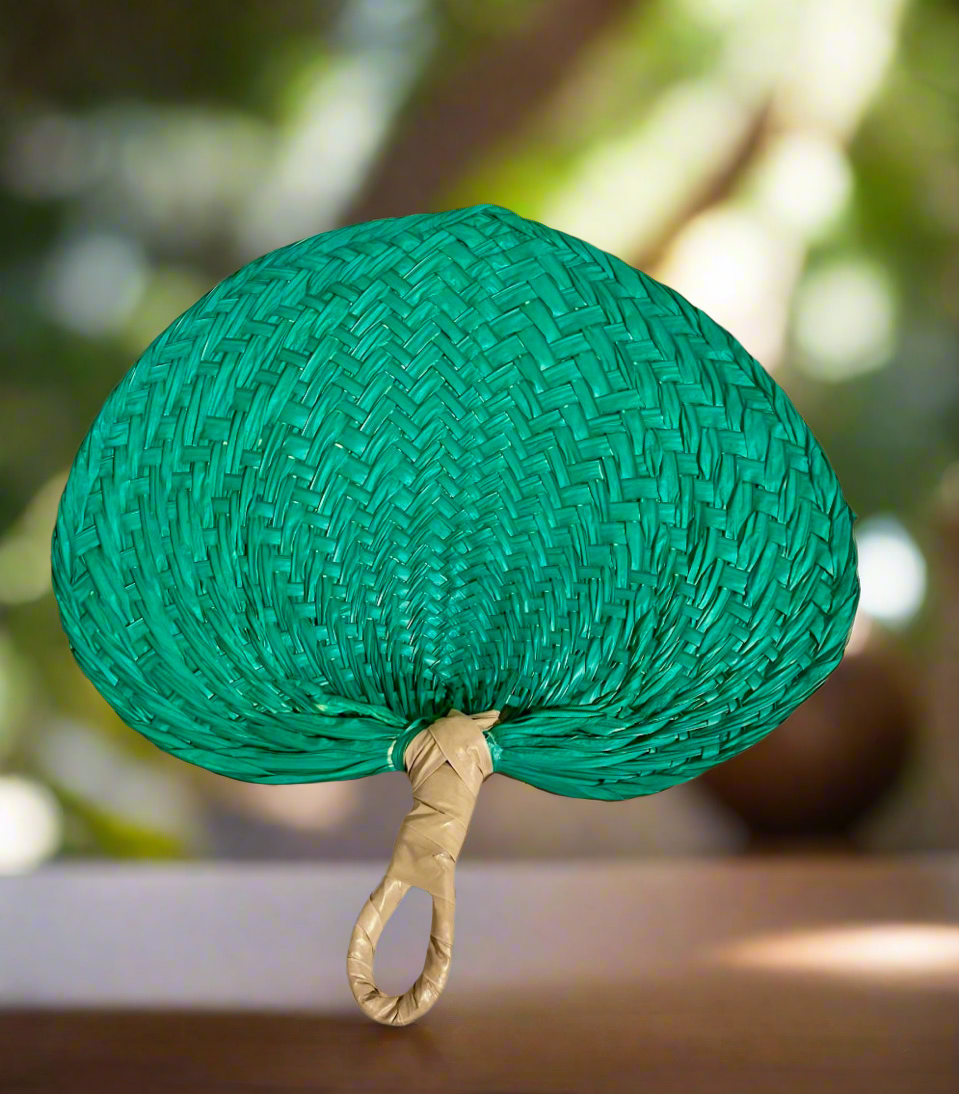 Alana - Ready to Ship Traditional Polynesian Hand Fan - Elegant Island Accessory