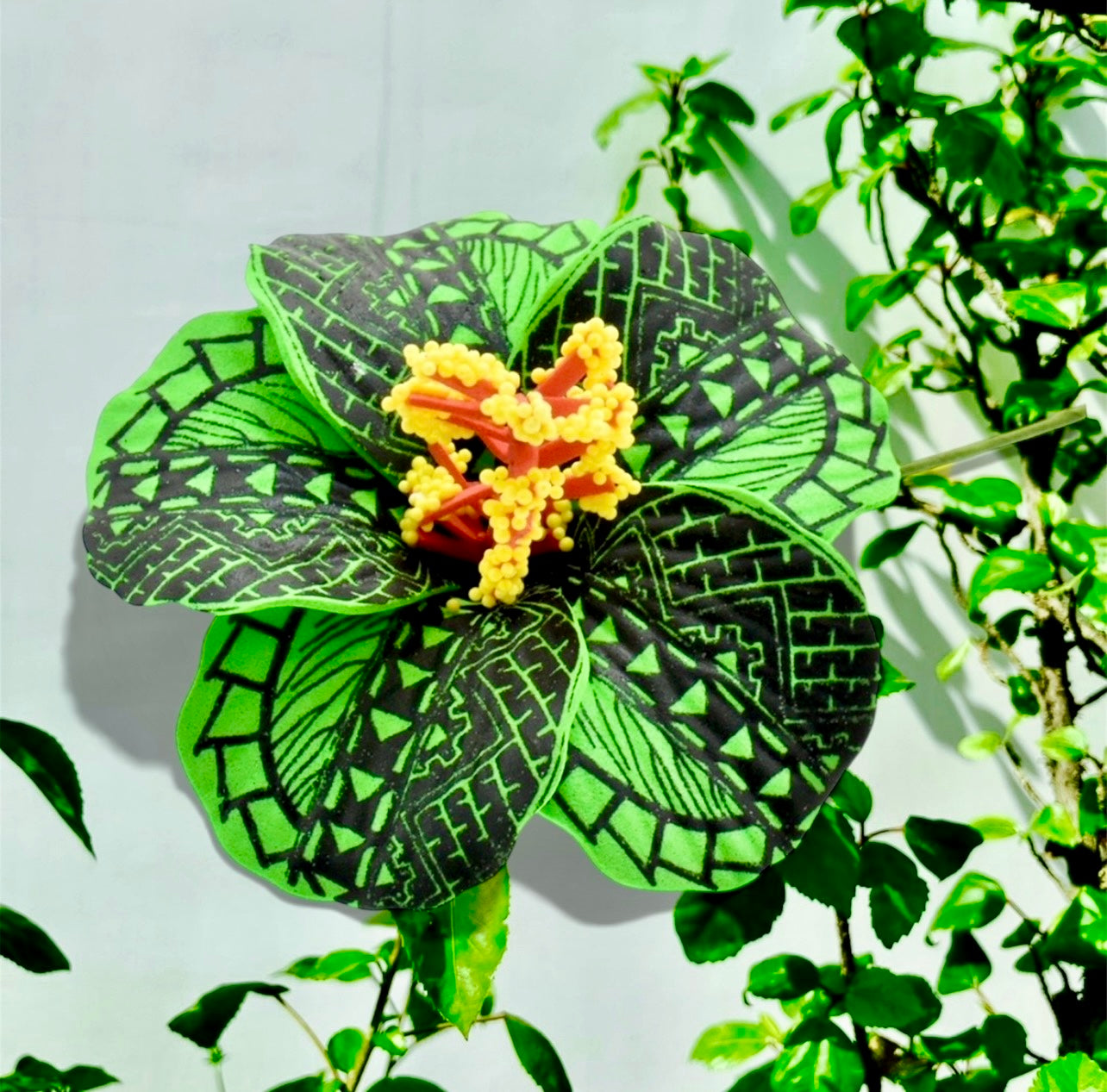 Kaimane-Pre-Order-3.5 INCH Tattoo Hibiscus Flower Hair Stick Assorted Colors