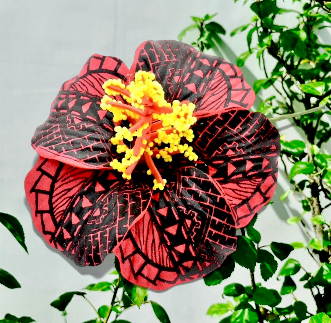 Kaimane-Pre-Order-3.5 INCH Tattoo Hibiscus Flower Hair Stick Assorted Colors