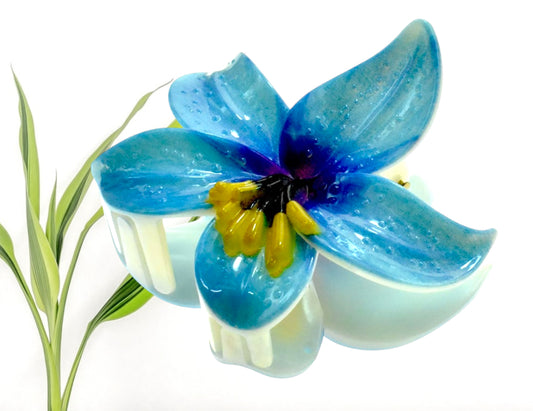 Lillie - Ready to Ship-Elegant Lily Flower Hair Claw 3.54 inches x 3.15 inches - Assorted Colors - Ready to Ship