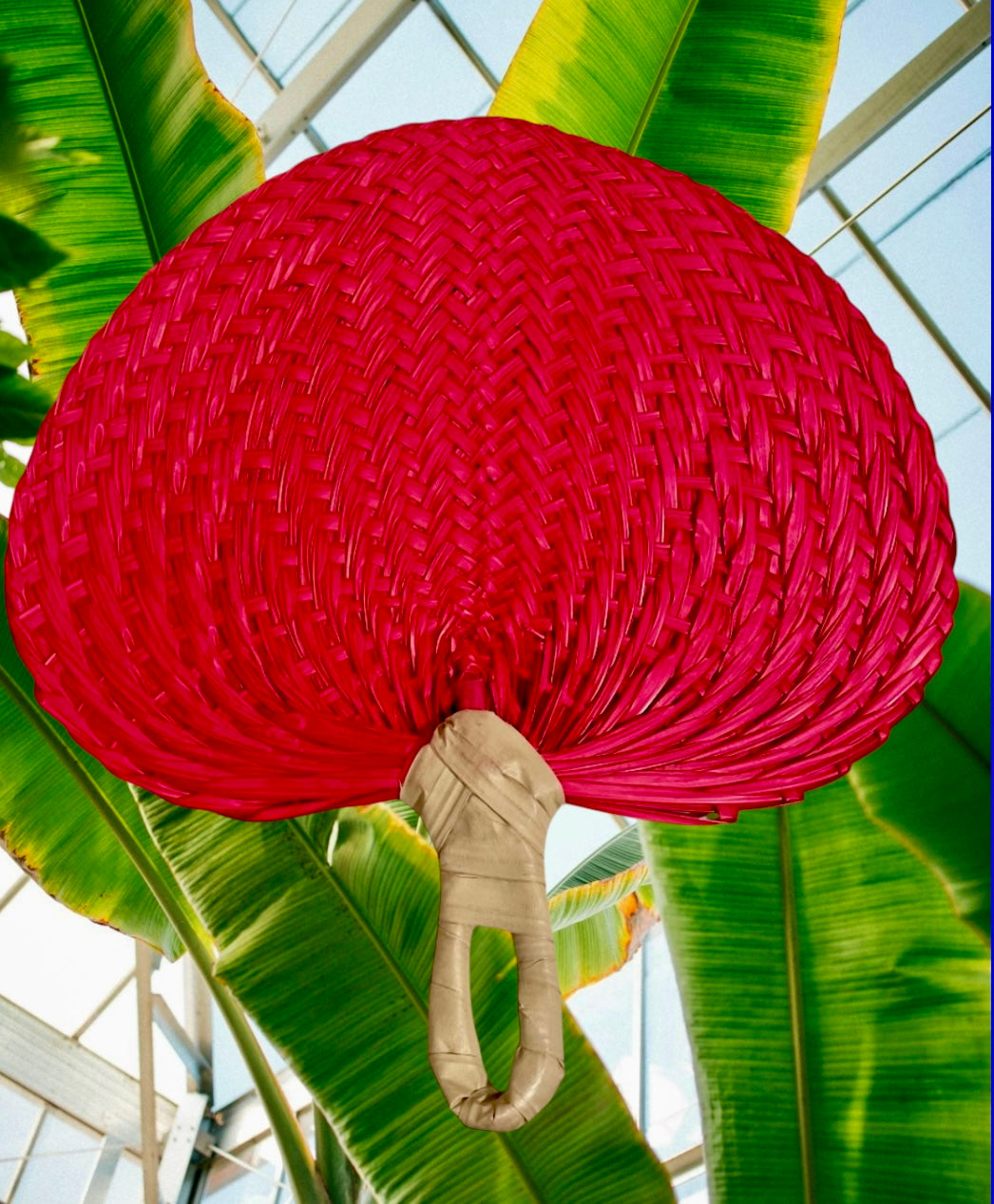 Alana - Ready to Ship Traditional Polynesian Hand Fan - Elegant Island Accessory