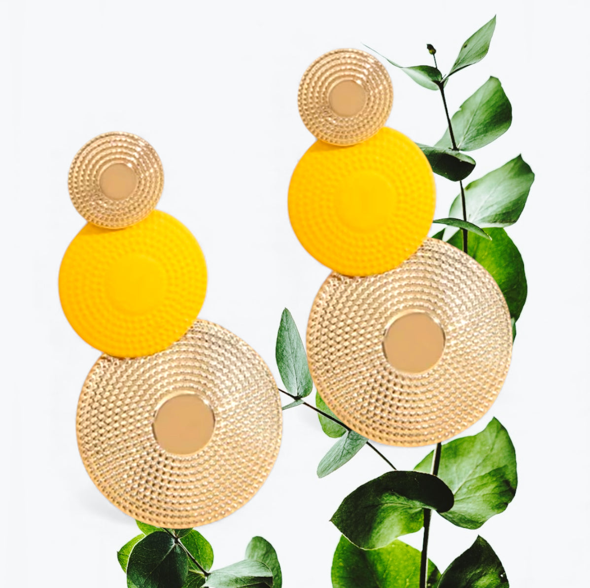 Lina - Ready to Ship - Multi-Layer Water Ripple Geometric Statement Earrings