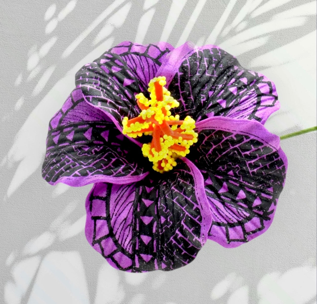 Kaimane-Pre-Order-3.5 INCH Tattoo Hibiscus Flower Hair Stick Assorted Colors