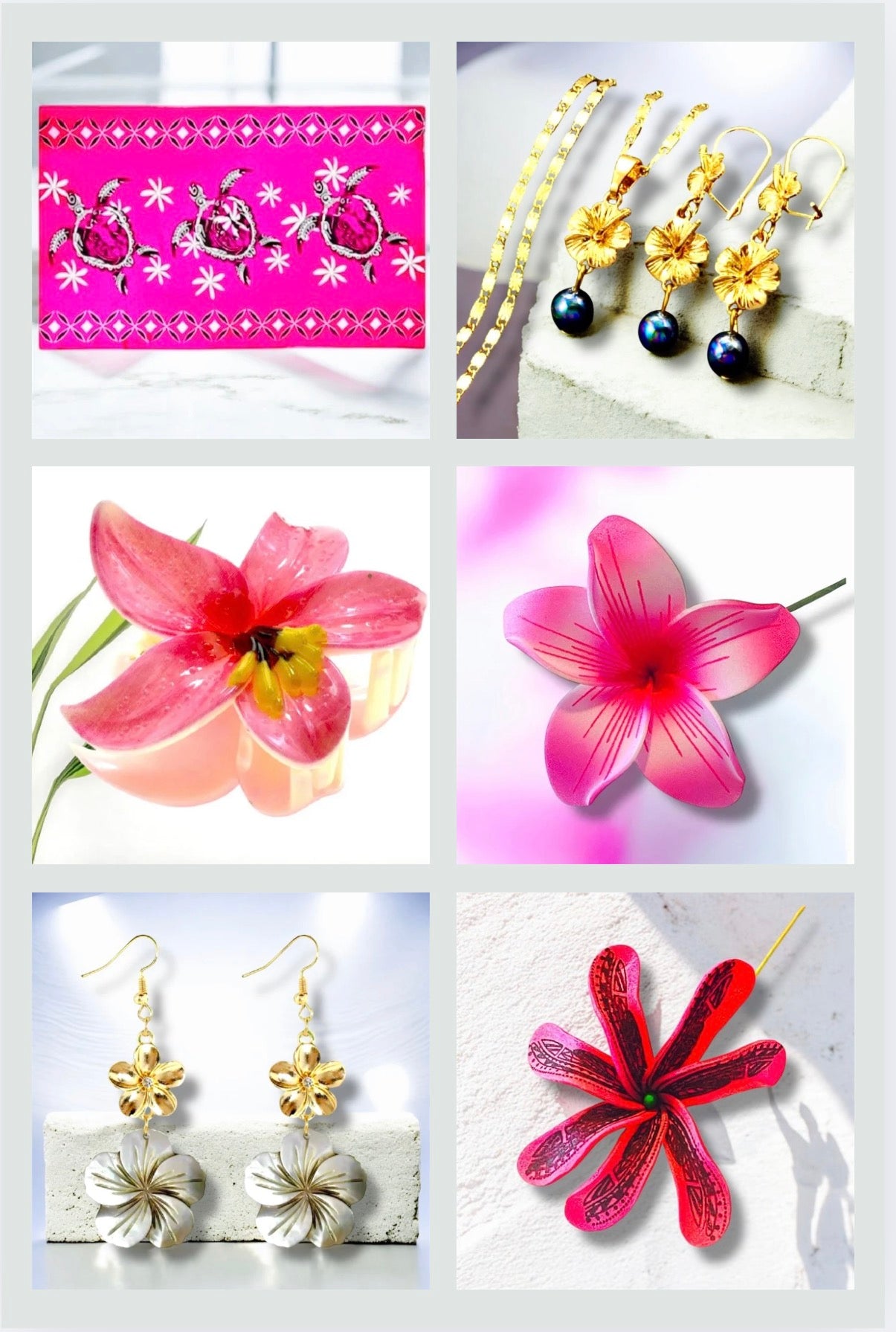 Pink Hibiscus Gift Box Ready to Ship