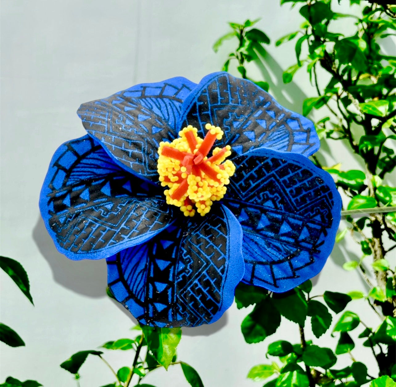 Kaimane-Pre-Order-3.5 INCH Tattoo Hibiscus Flower Hair Stick Assorted Colors