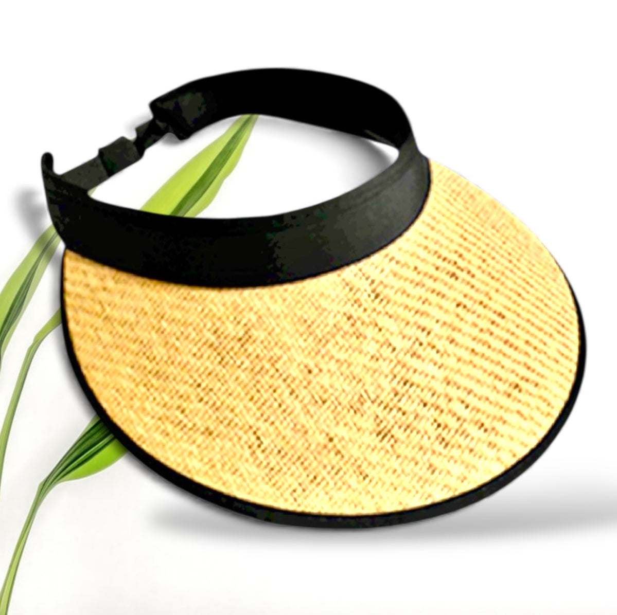 Talanoa-Pre-Order-Wide Rim Straw Visor Adjustable