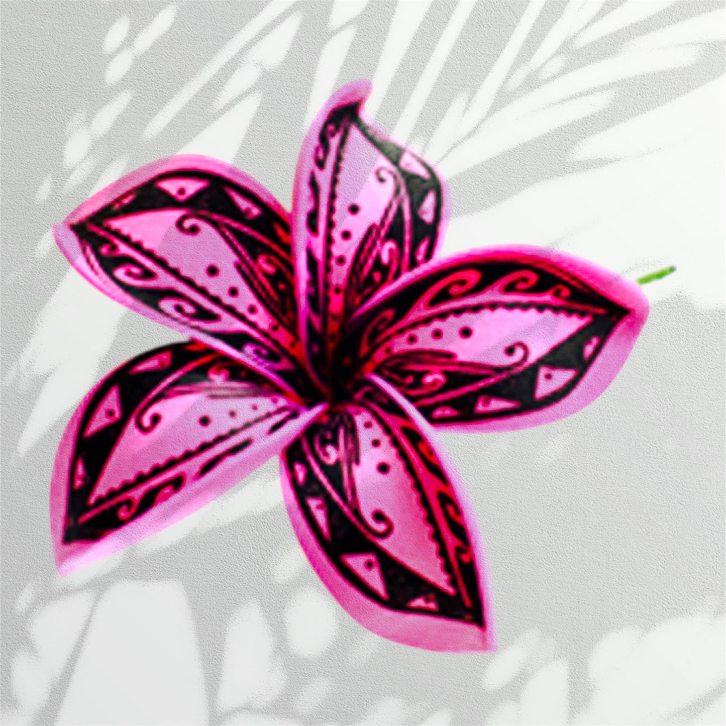 Plumeria Tattoo Flower Hair Sticks-Pre-Order-Pua Tattoo Sei 3.54 Inch