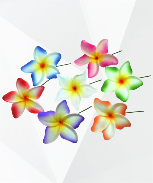 Pualani - Ready to Ship-Large 4" Plumeria Foam Flower Hair Stick