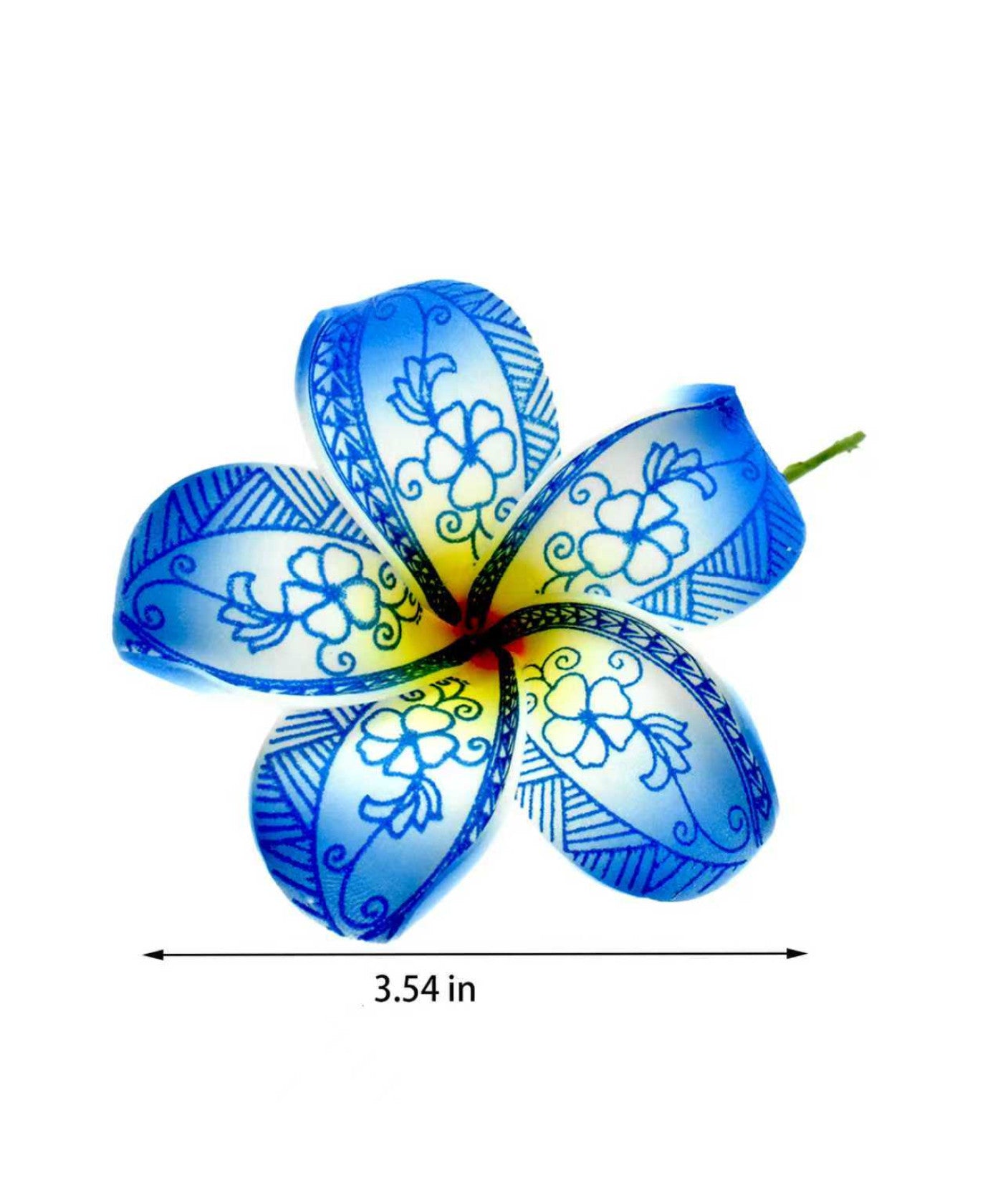 Ahulani - 3.5 Inch Tropical Plumeria Foam Flower Hair Stick - Ready to Ship