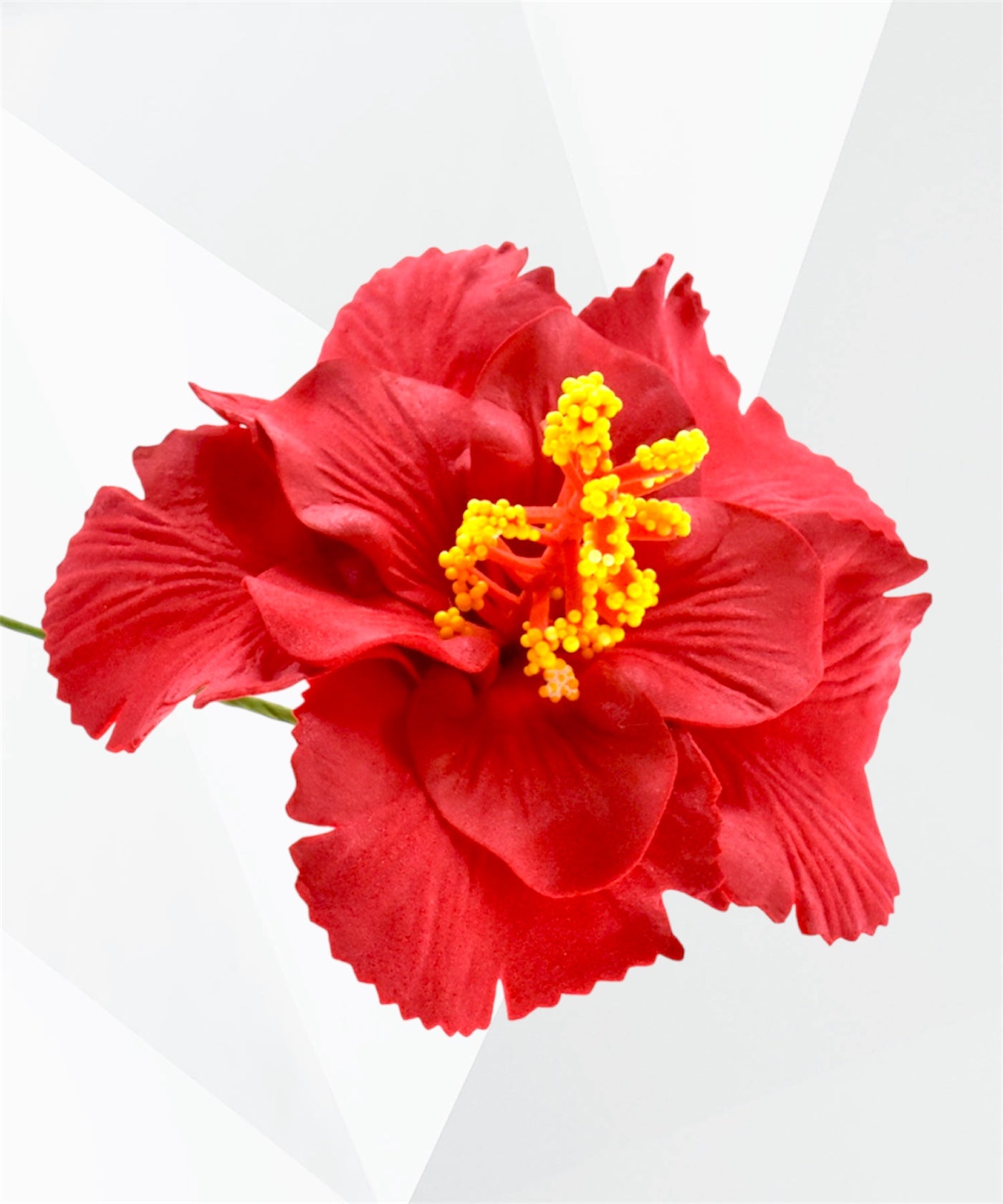 Luana - Ready to Ship-Double Hibiscus Foam Flower Hair Stick 3.5"