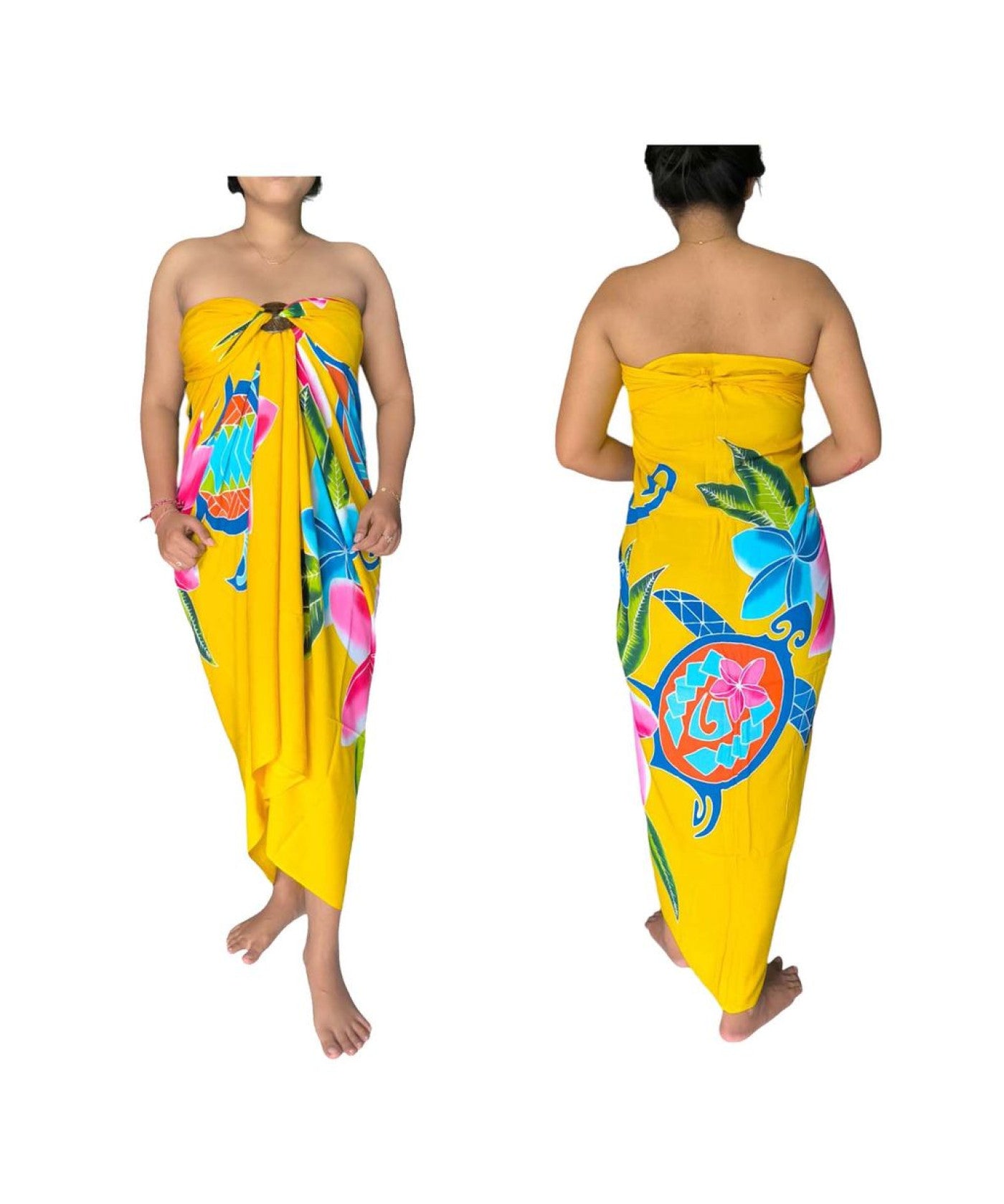 Reba - Pre-Order Hand Painted Tropical Full Sarong