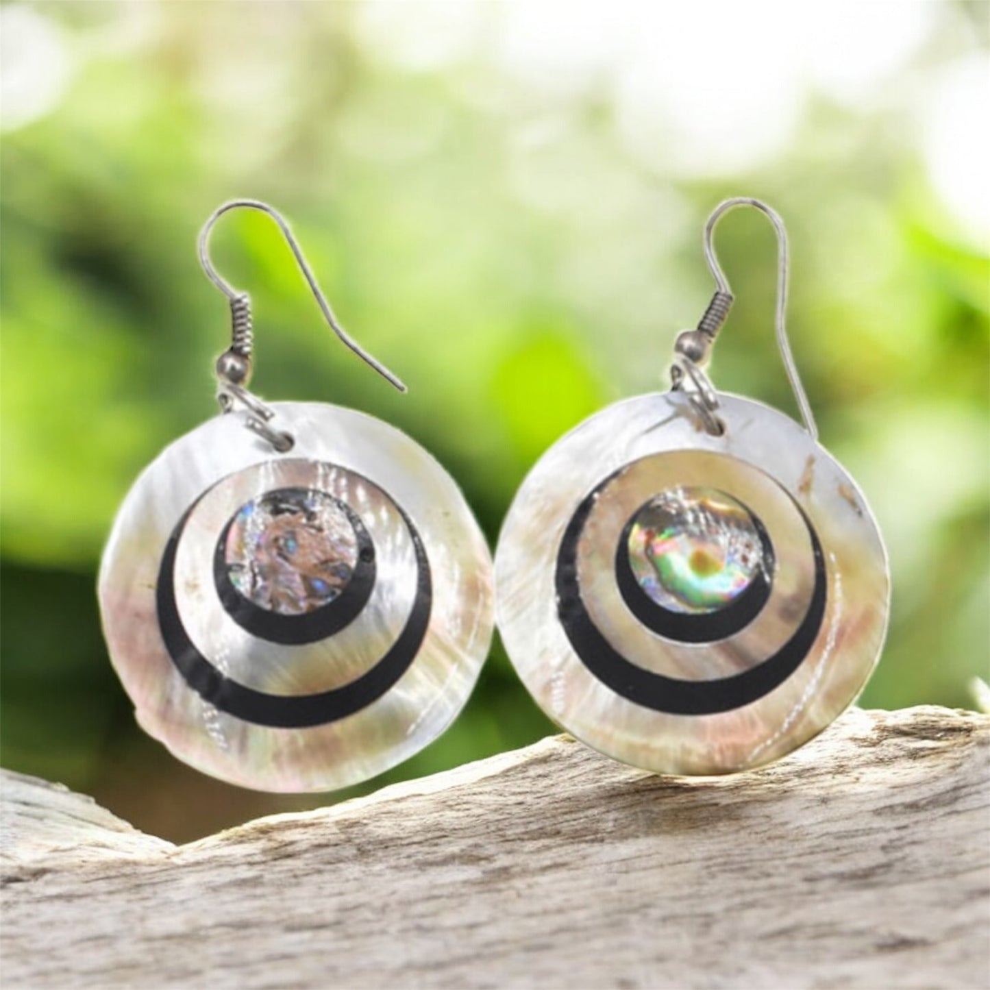 Leone-Pre-Order-Paua Shell Earrings 2"